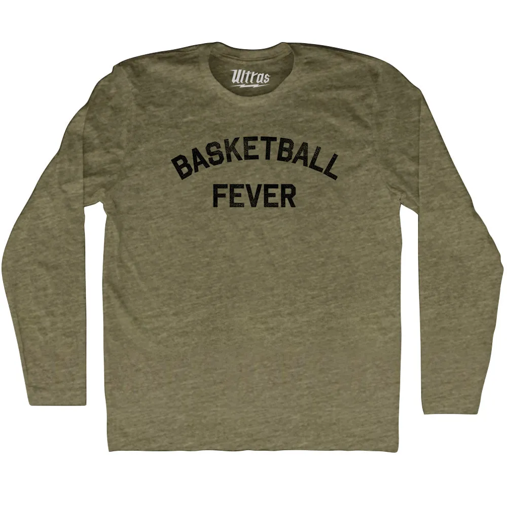 Basketball Fever Adult Tri-Blend Long Sleeve T-shirt