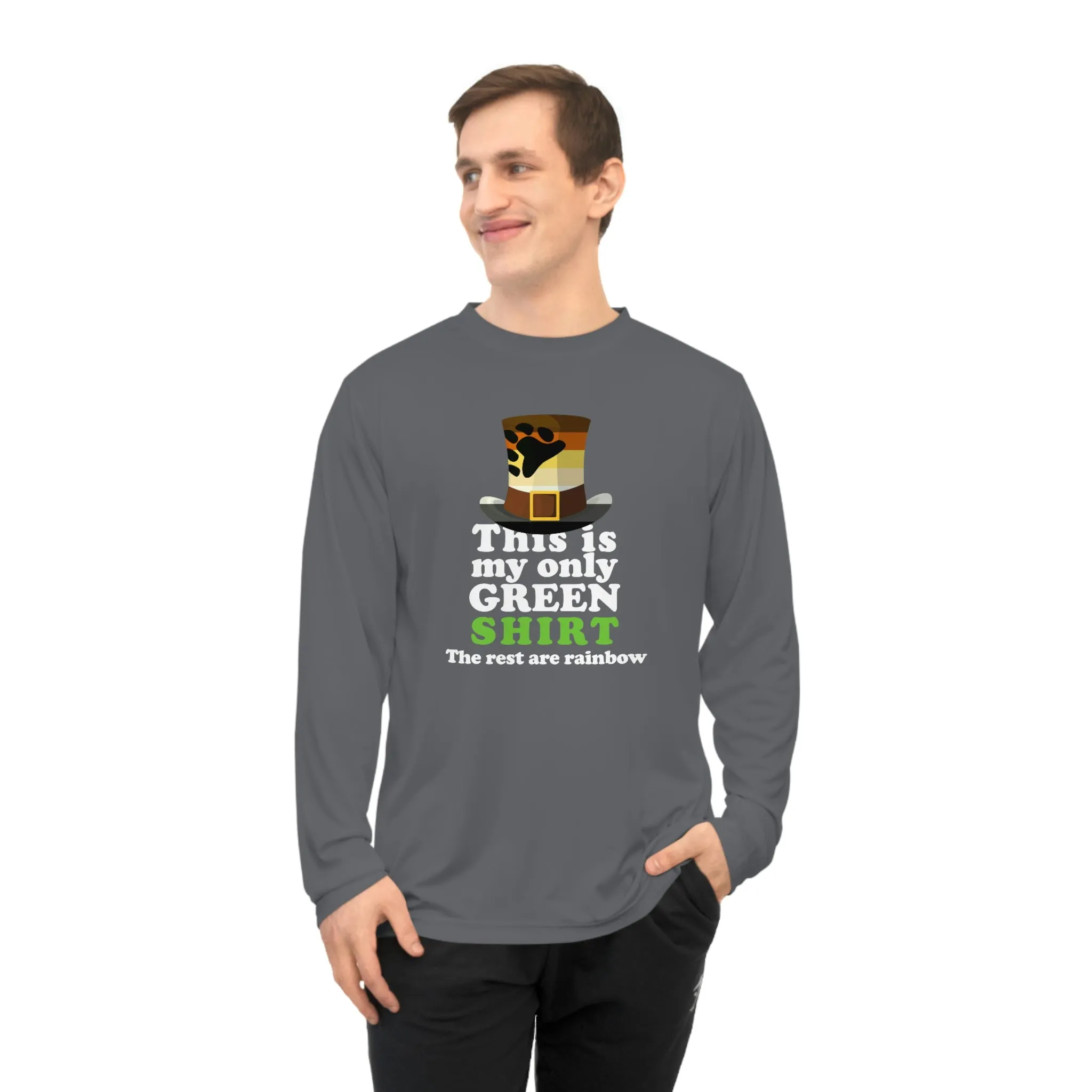 Bear Flag Unisex Performance Long Sleeve Shirt - My Only Green Shirt