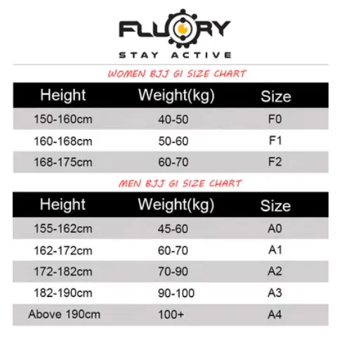 Fluory Grappling Classic BJJ Gi Black