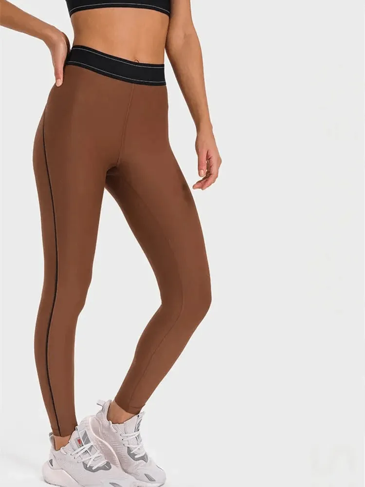 High-Waisted Gym Elastic Compression Leggings - SF1806