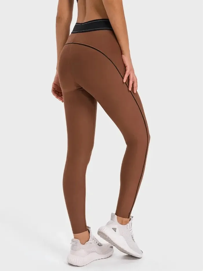 High-Waisted Gym Elastic Compression Leggings - SF1806