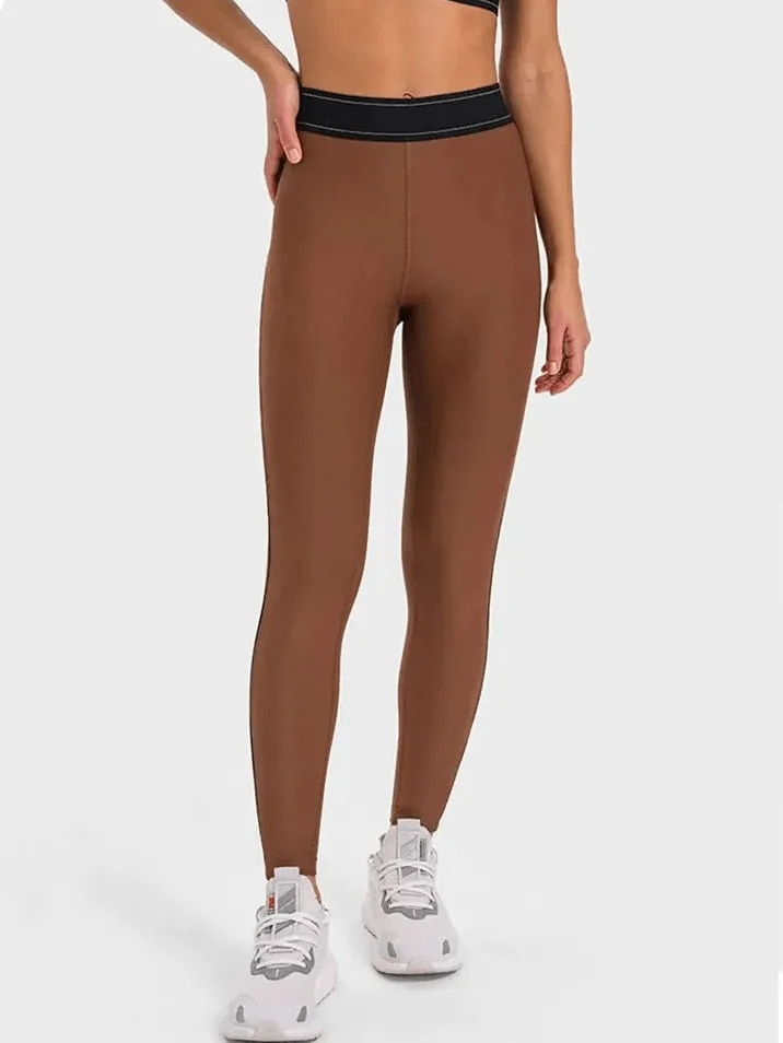 High-Waisted Gym Elastic Compression Leggings - SF1806
