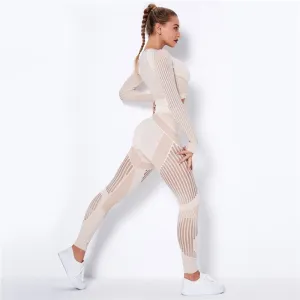 Hollow Out Seamless Fitness Sport Sets