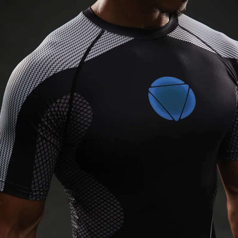 IRON MAN Compression Shirt for Men (Short Sleeve)