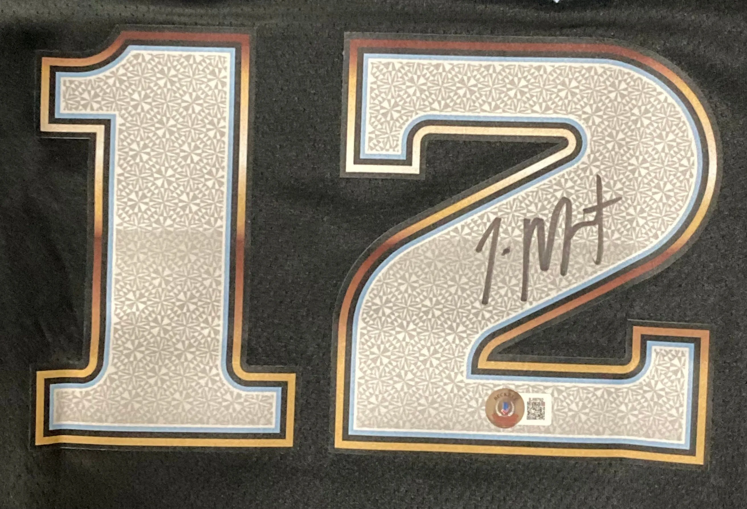 Ja Morant Signed Memphis Grizzlies Black Nike Swingman Jersey BAS