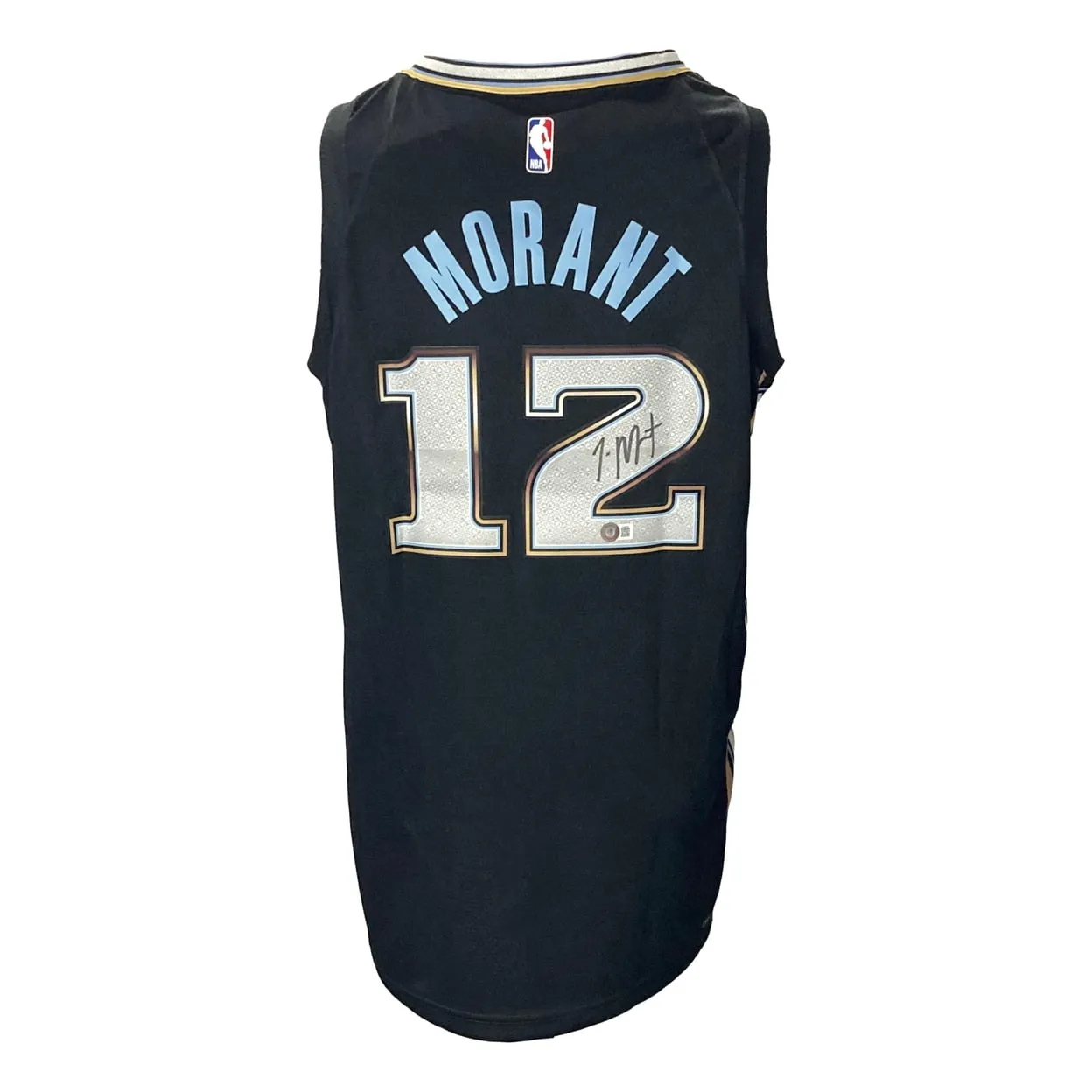 Ja Morant Signed Memphis Grizzlies Black Nike Swingman Jersey BAS