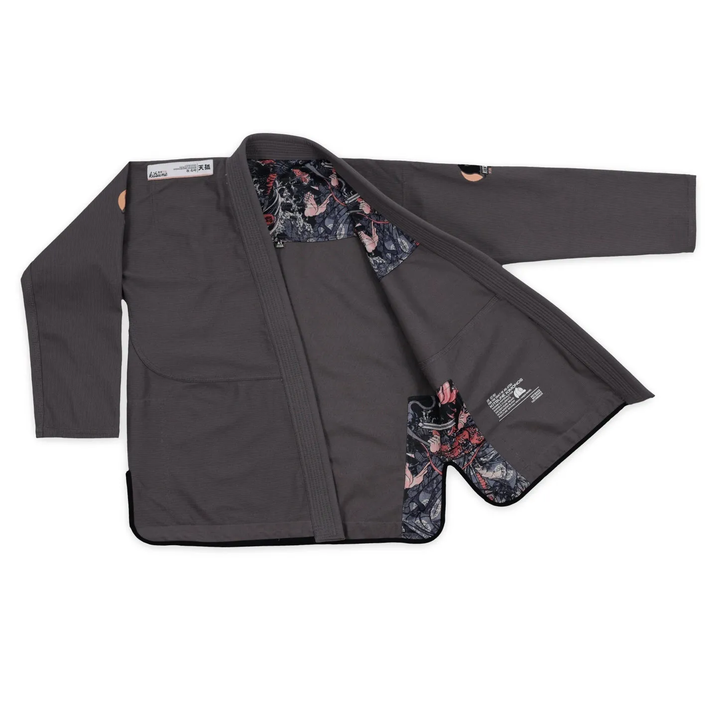 Kitsune "Dragon" Men's BJJ Gi - Dark Grey