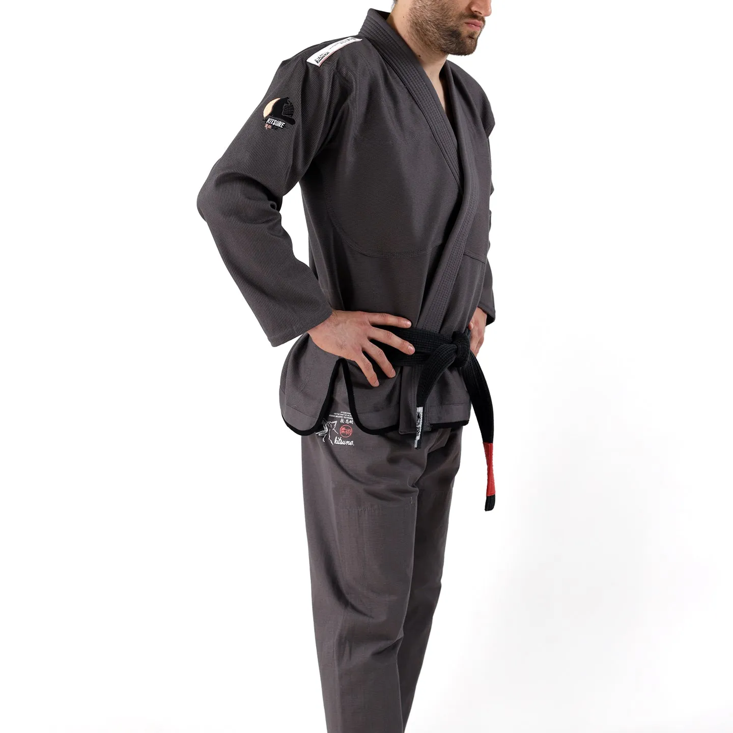 Kitsune "Dragon" Men's BJJ Gi - Dark Grey