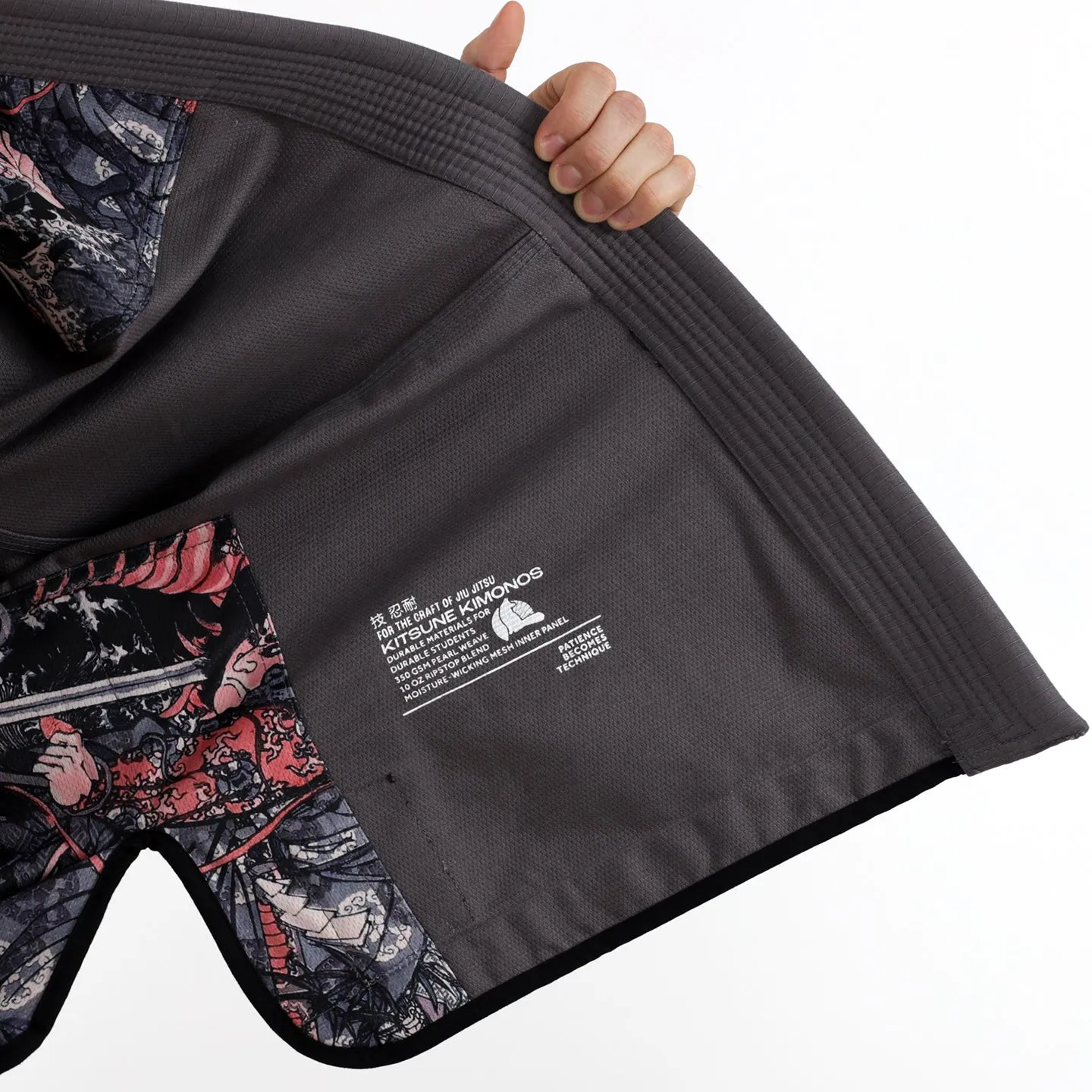 Kitsune "Dragon" Women's BJJ Gi - Dark Grey
