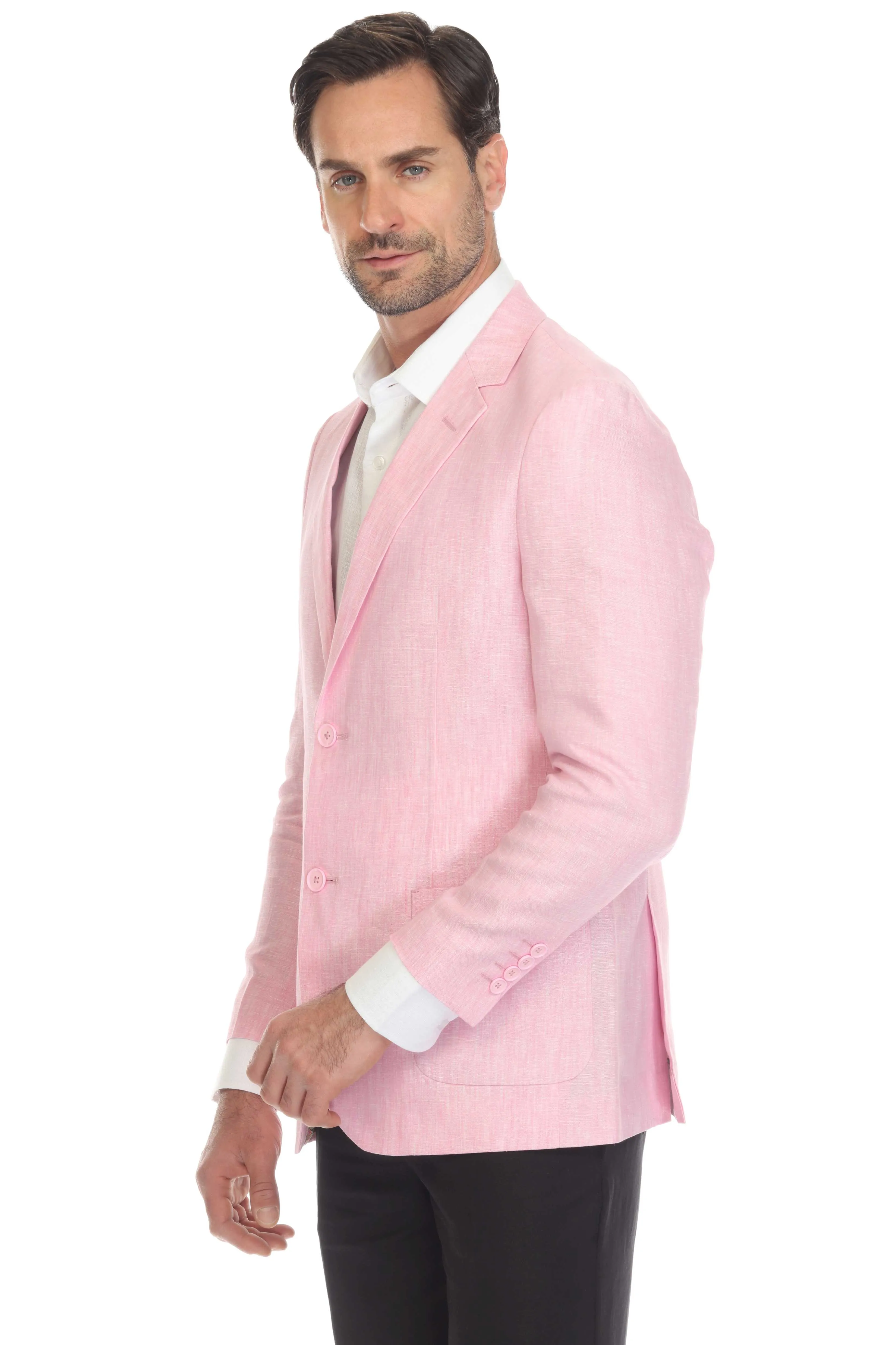 Mojito Reserve Men's Casual Modern Fit Linen Sports Jacket