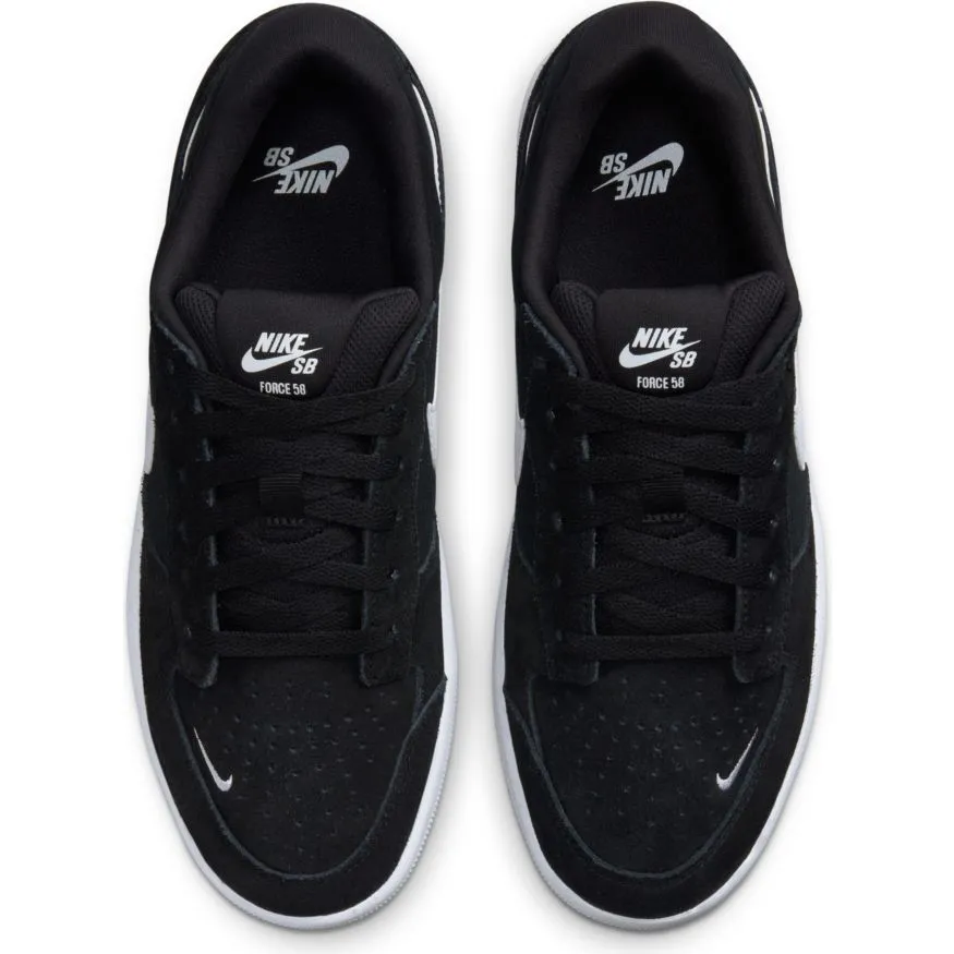 NIKE SB FORCE 58 - BLACK/WHITE-BLACK