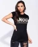 Snake Print Amour Logo T Shirt