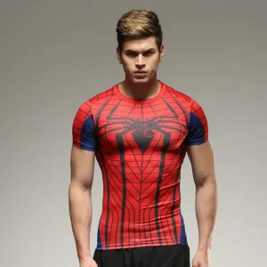 SPIDERMAN Compression Shirt for Men (Short Sleeve)