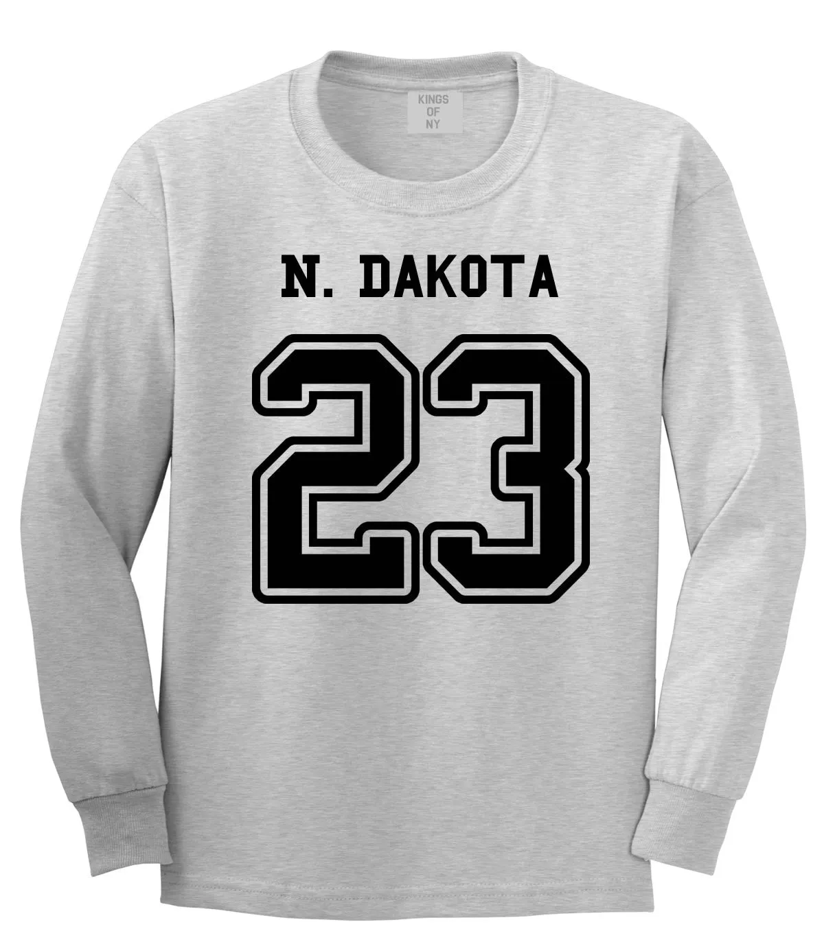 Sport Style North Dakota 23 Team State Jersey Long Sleeve T-Shirt